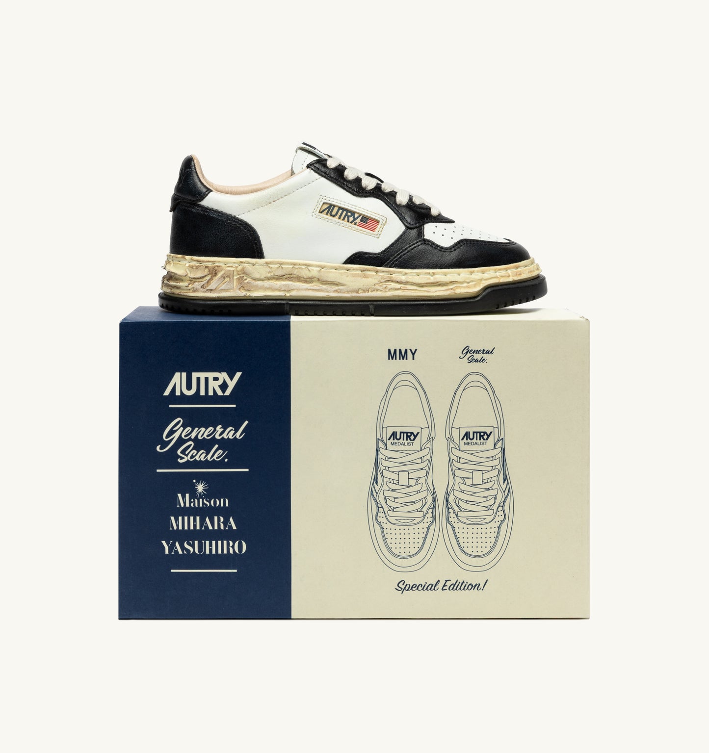 SUPVINT LOW MAN MIHARA YASUHIRO WHT/BK MMY3