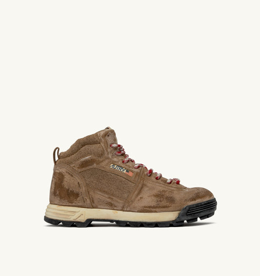 Malga Men Boots Leather And Suede In Color Cigar