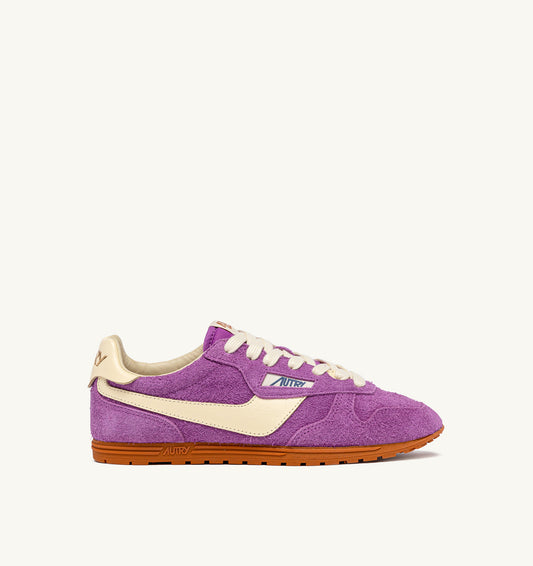 WINDSPIN LOW WOM UB14 SUEDE/LEAT PURPLE/RUT